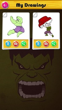 Coloring Pages for The incredible Hulk游戲截圖5