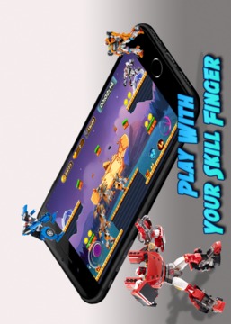 Super Tobot Adventure City Runner游戲截圖3
