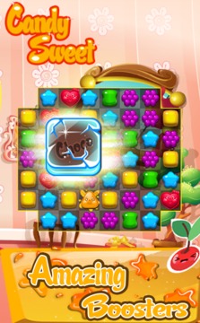 candy sweet saga match-3游戲截圖3