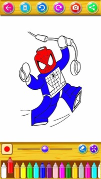 Learn to color Super Heroes游戲截圖5