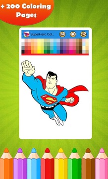 SuperHero Coloring Pages游戲截圖4