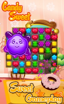 candy sweet saga match-3游戲截圖5