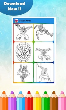 SuperHero Coloring Pages游戲截圖1