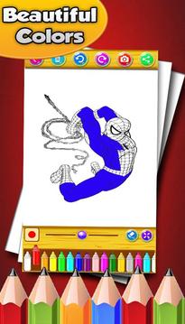 How to color Spider Man for fans游戲截圖5