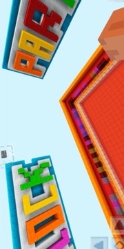 彩色方块迷你游戏。 MCPE地图游戏截图4