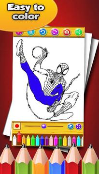 How to color Spider Man for fans游戲截圖3