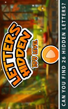 Hidden Letters 100 Level : Hidden Objects Game游戲截圖3
