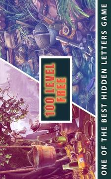Hidden Letters 100 Level : Hidden Objects Game游戲截圖5
