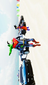 SuperHero Cop Car Stunt游戲截圖5