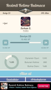Resimli Kelime Bulmaca 2游戲截圖1