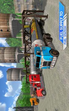 Oil Tanker Truck Transporter Simulator: Hill Cargo游戲截圖4