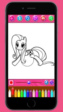 Little Pony Coloring Books游戲截圖4