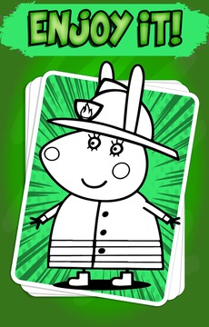 Coloring Pages for Pig Peppa *游戲截圖1