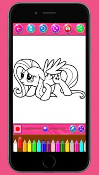 Little Pony Coloring Books游戲截圖5