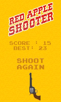 Red Apple Shooter - Revolver Shooting Fun游戲截圖1