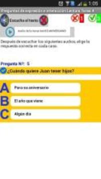 DELE A2 Examen_I Nacionalidad Espa?ola游戲截圖2