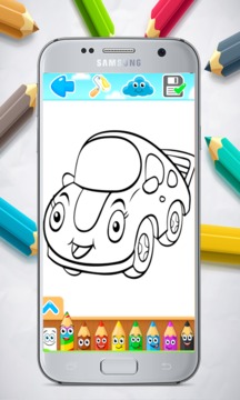 Cars Coloring Pages游戲截圖2