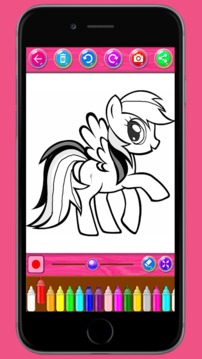 Little Pony Coloring Books游戲截圖2