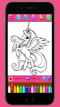Little Pony Coloring Books游戲截圖1
