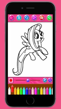 Little Pony Coloring Books游戲截圖3