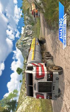 Oil Tanker Truck Transporter Simulator: Hill Cargo游戲截圖3
