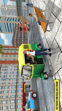 City Tuk Tuk Rickshaw: Mountain Climber游戲截圖1