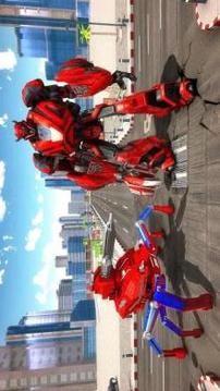 US Police Spider Robot Cop Car Transforming Games游戲截圖1