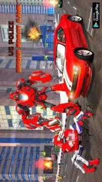 US Police Spider Robot Cop Car Transforming Games游戲截圖3