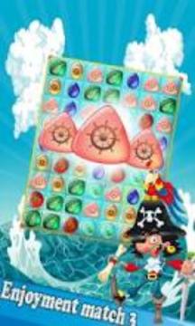 Pirate Treasure Jewel Classic-match 3游戲截圖4