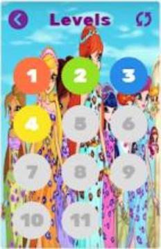 Find the names from the Club Winx游戲截圖5