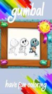 Gumballl Coloring Book游戲截圖3