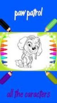 Coloring Book for Paw Patrol Game游戲截圖3