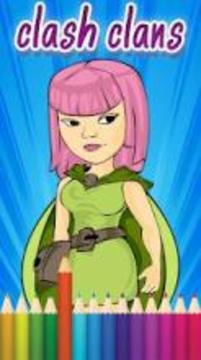 Clash Clans Coloring Game游戲截圖3