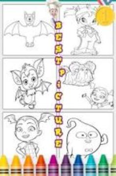 Coloring Vampirina Pages for fans Free apps游戏截图2