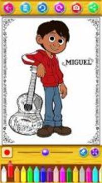 coloring coco miguel游戲截圖3