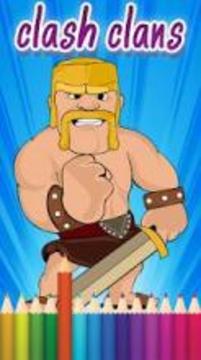 Clash Clans Coloring Game游戲截圖1