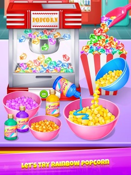 Popcorn Maker - Yummy Rainbow Popcorn Food游戏截图2