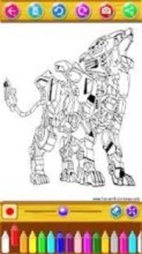 Coloring Zoid Robot游戲截圖2