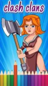 Clash Clans Coloring Game游戏截图4