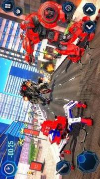 US Police Spider Robot Cop Car Transforming Games游戲截圖5