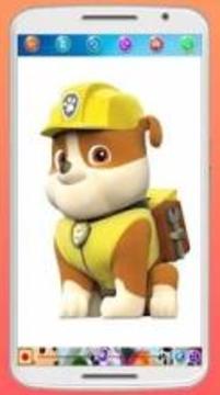Paw Puppy Patrol Coloring Book游戲截圖3