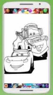 Lightning Mcqueen Cars 3 Coloring Book游戲截圖1
