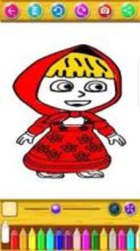 Coloring book for Masha and the Bear游戲截圖3
