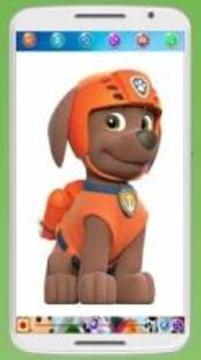 Paw Puppy Patrol Coloring Book游戲截圖1