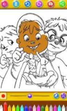 Chipmunks Coloring Book games for adult游戲截圖2
