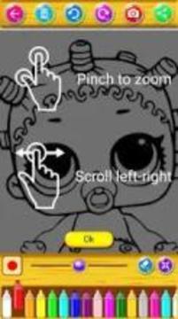Coloring book for Dolls and Princesses游戲截圖4