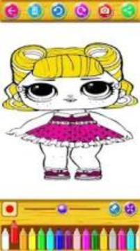 Coloring book for Dolls and Princesses游戲截圖2