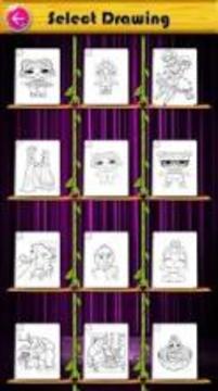 Coloring book for Dolls and Princesses游戲截圖3