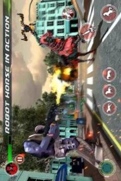 US Police Horse Robot Transformation Robot Games游戲截圖4