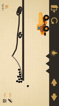 Brain Line Truck - Physics Puzzles游戲截圖1